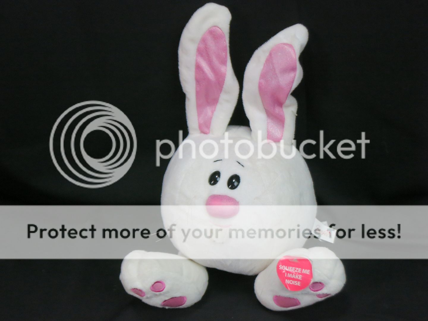 pink easter bunny plush